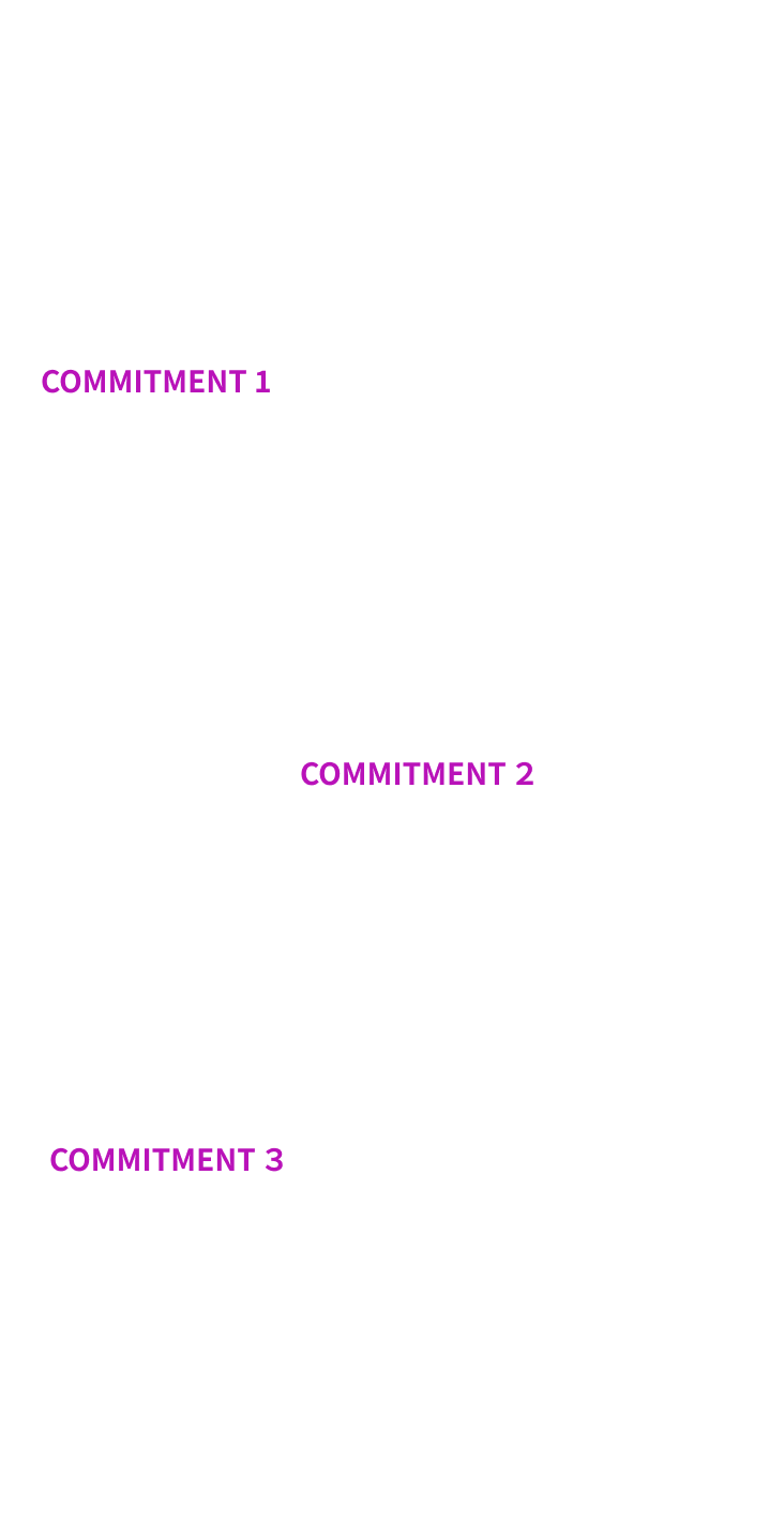 COMMITMENTのテキスト